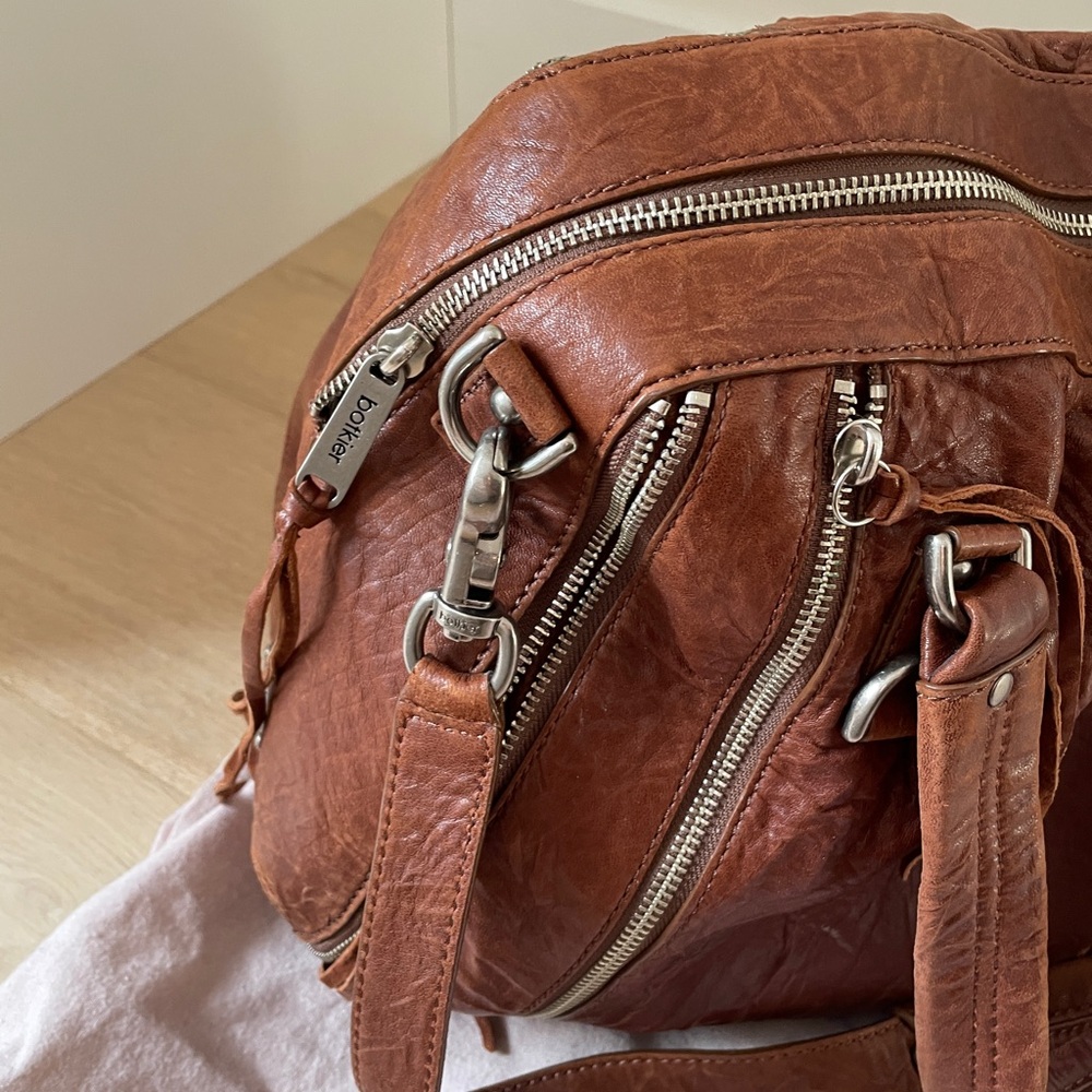 Vintage Botkier Lambskin Leather Satchel - Picture 4 of 5